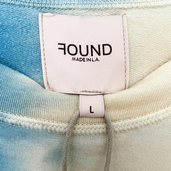 NWT FOUND Tie Dye Pullover Sweatshirt Top size Large - Picture 4 of 5